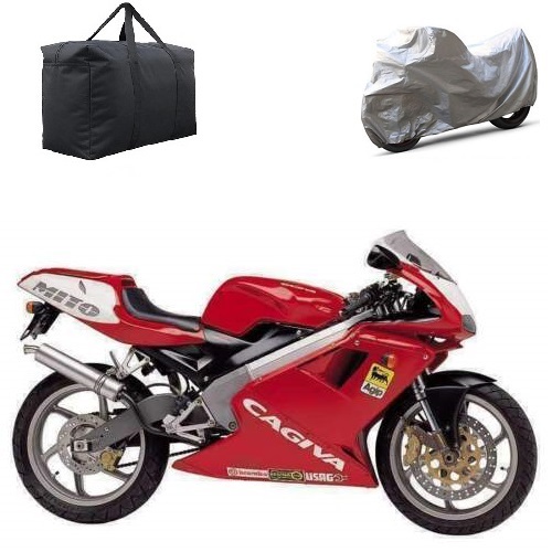 Housse De Siège Passager Simili Cuir Pour Cagiva Mito 1/2 8P 125 - Noir - Neuf Motorize